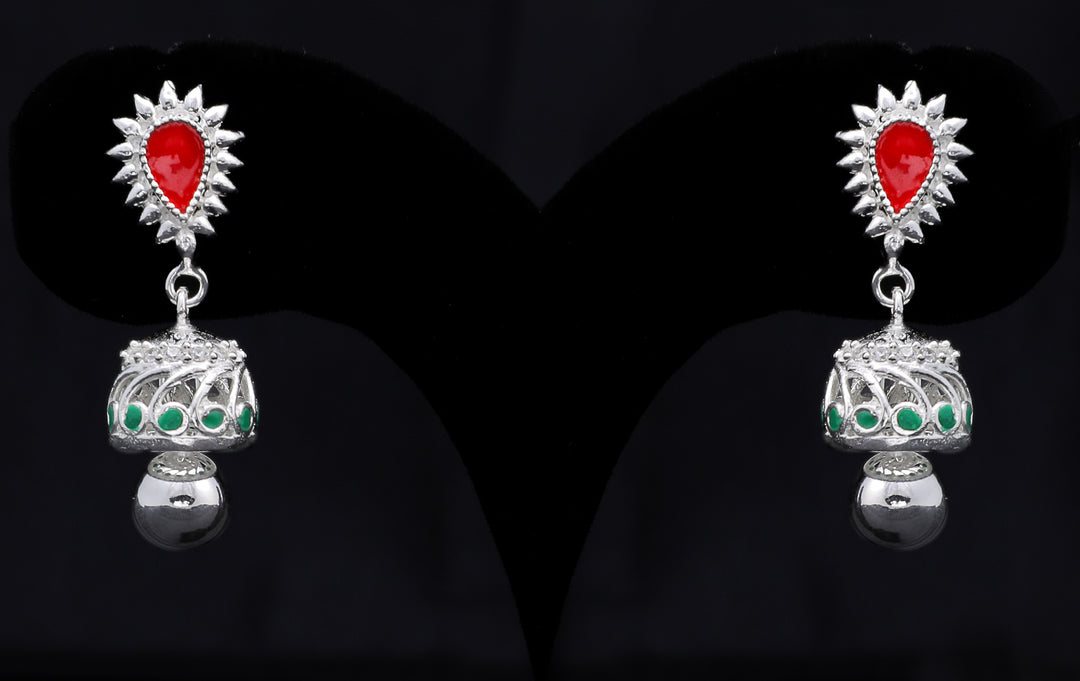 Panna Ruby Drops Jhumka